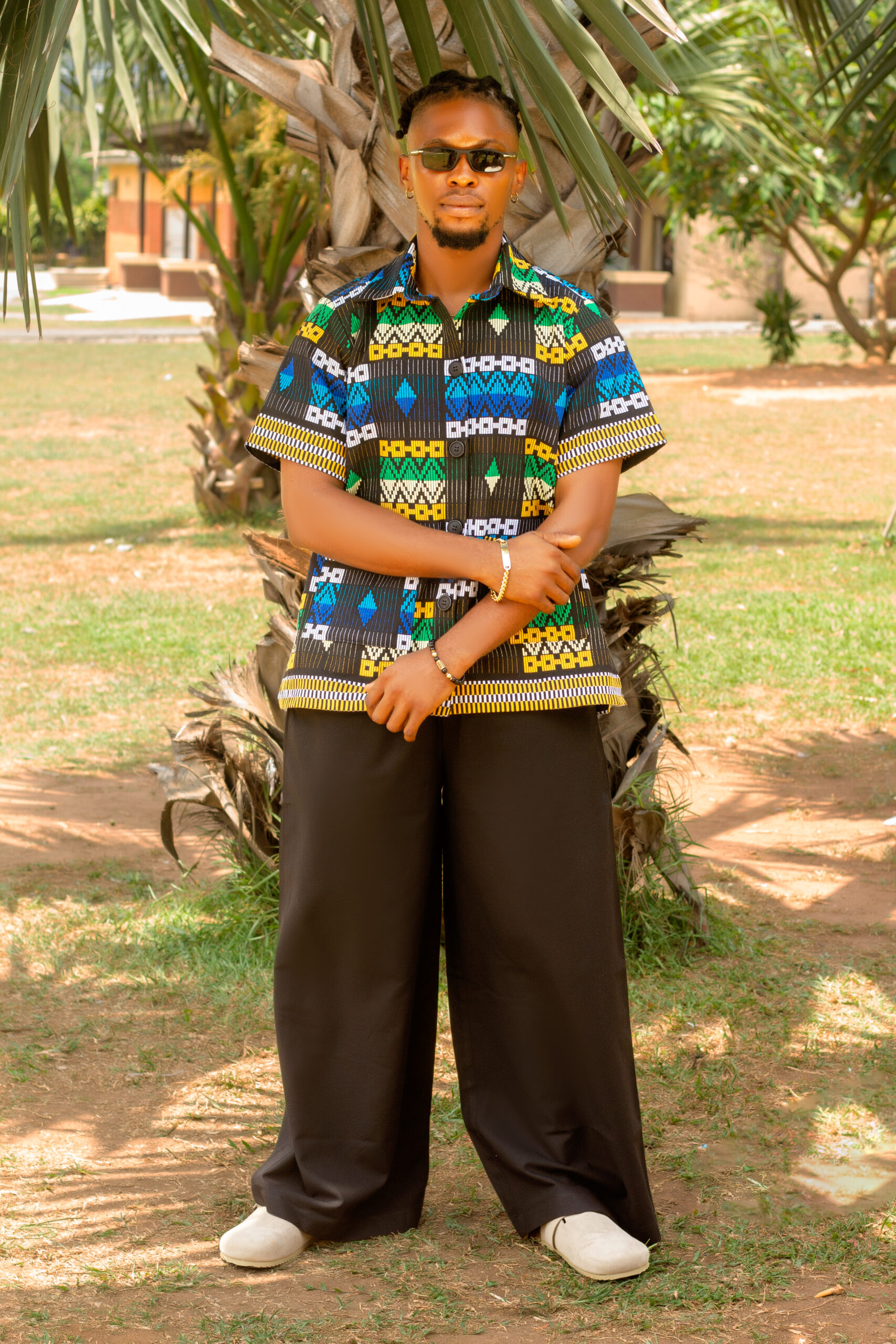 MULTICOLORED PRIME SHIRT + LINEN PANT