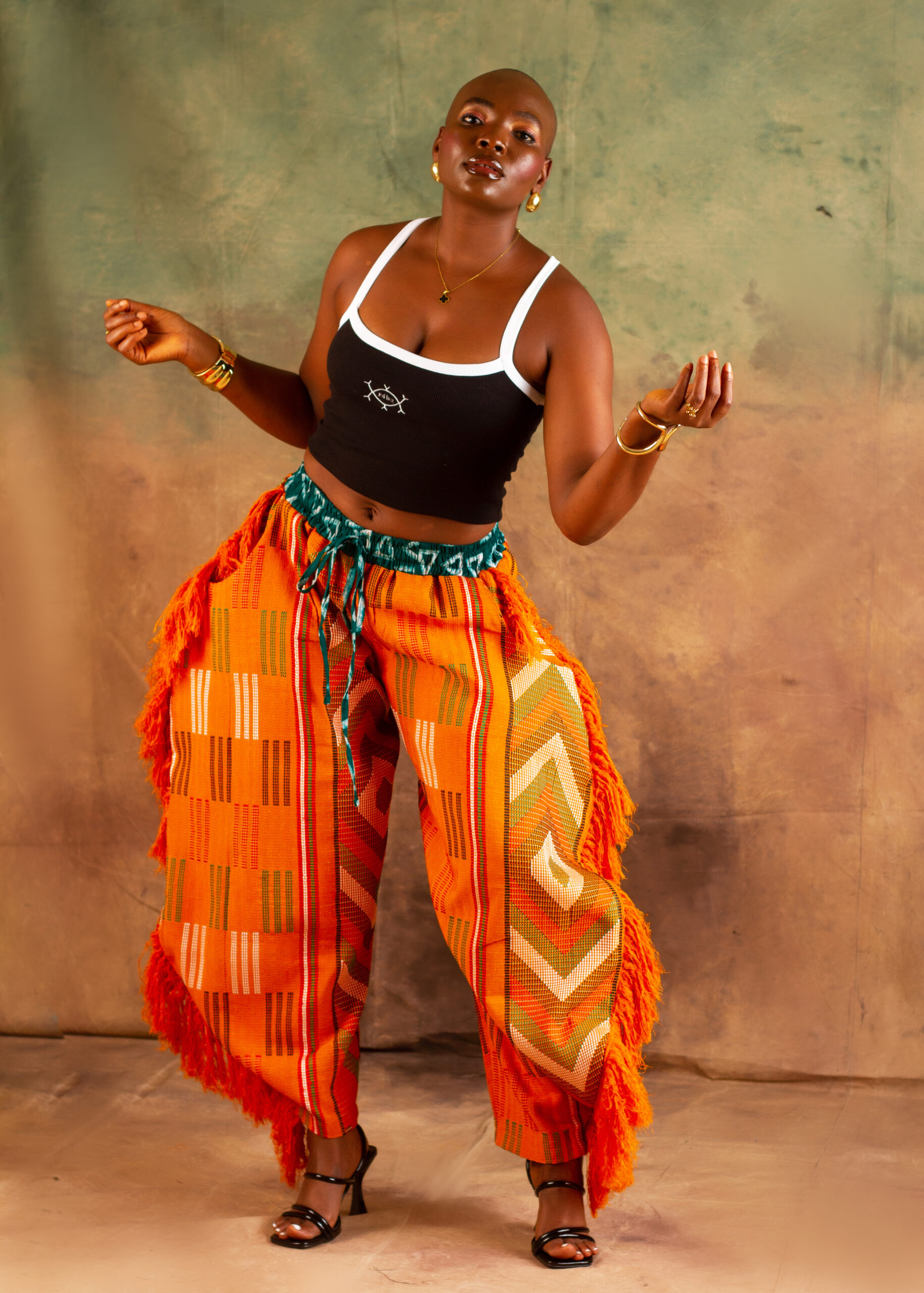 NANYA BARREL PANTS — BURNT ORANGE - Image 2