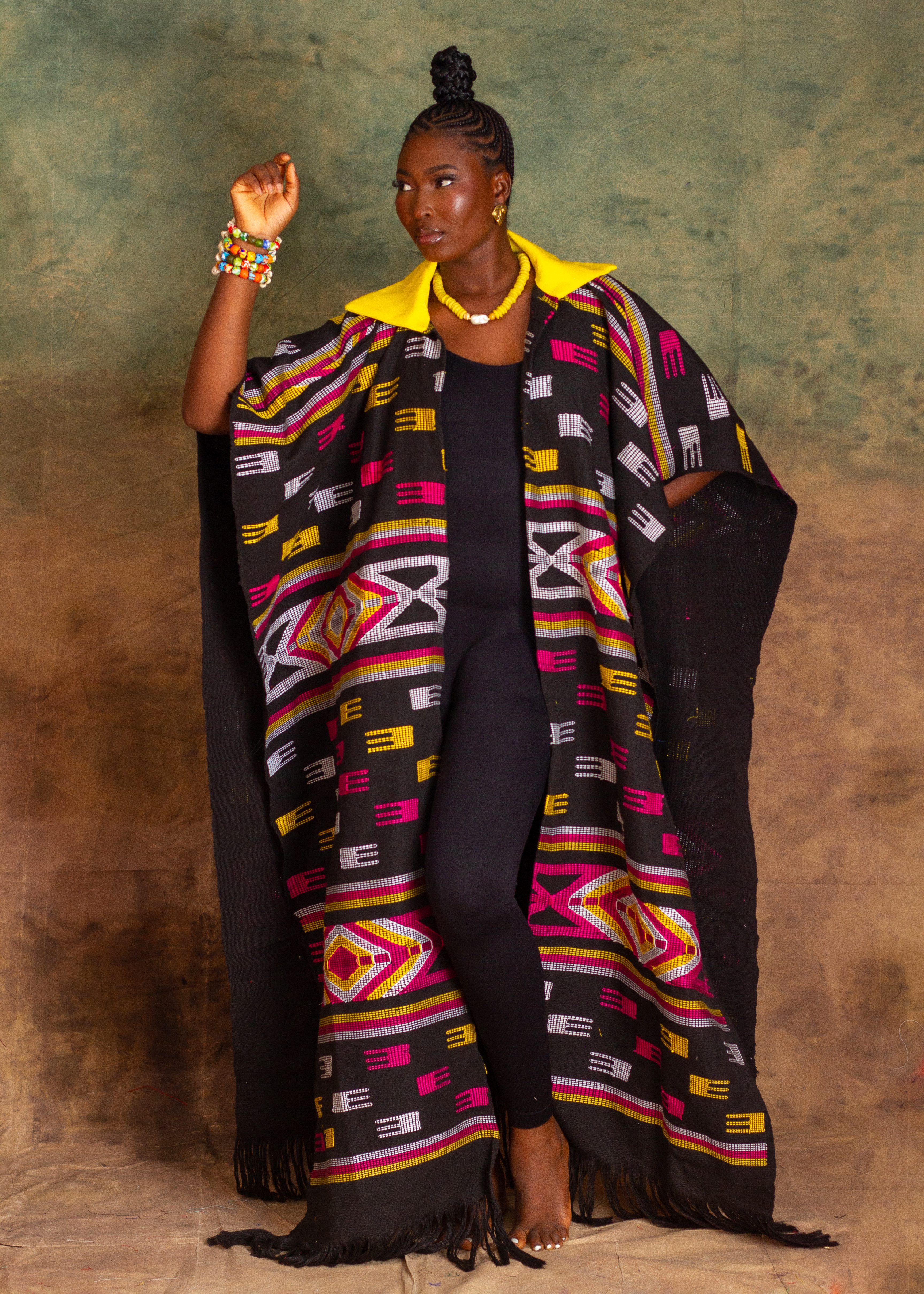 ANWULI HANDWOVEN KIMONO