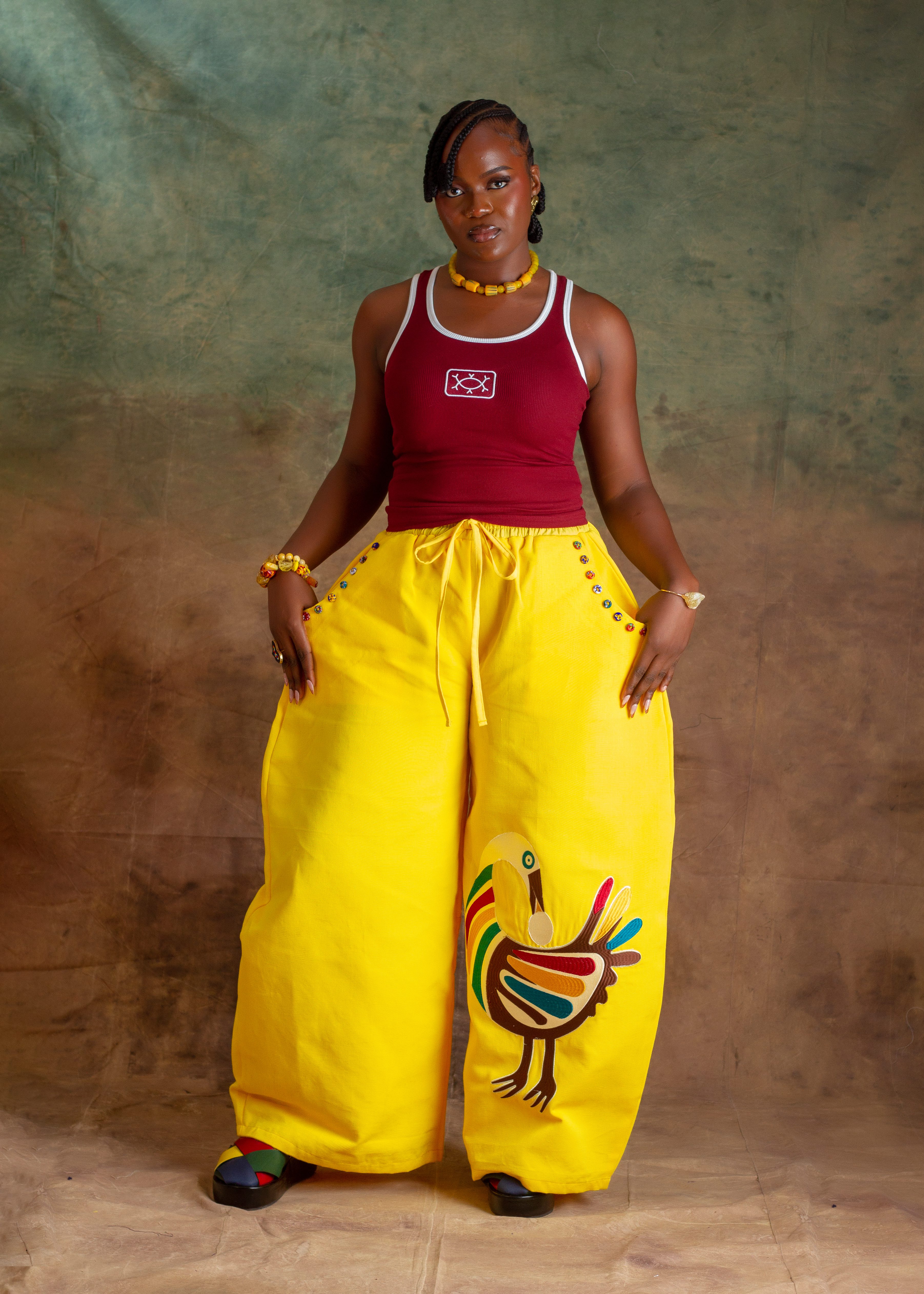 SANKOFA PANTS – YELLOW