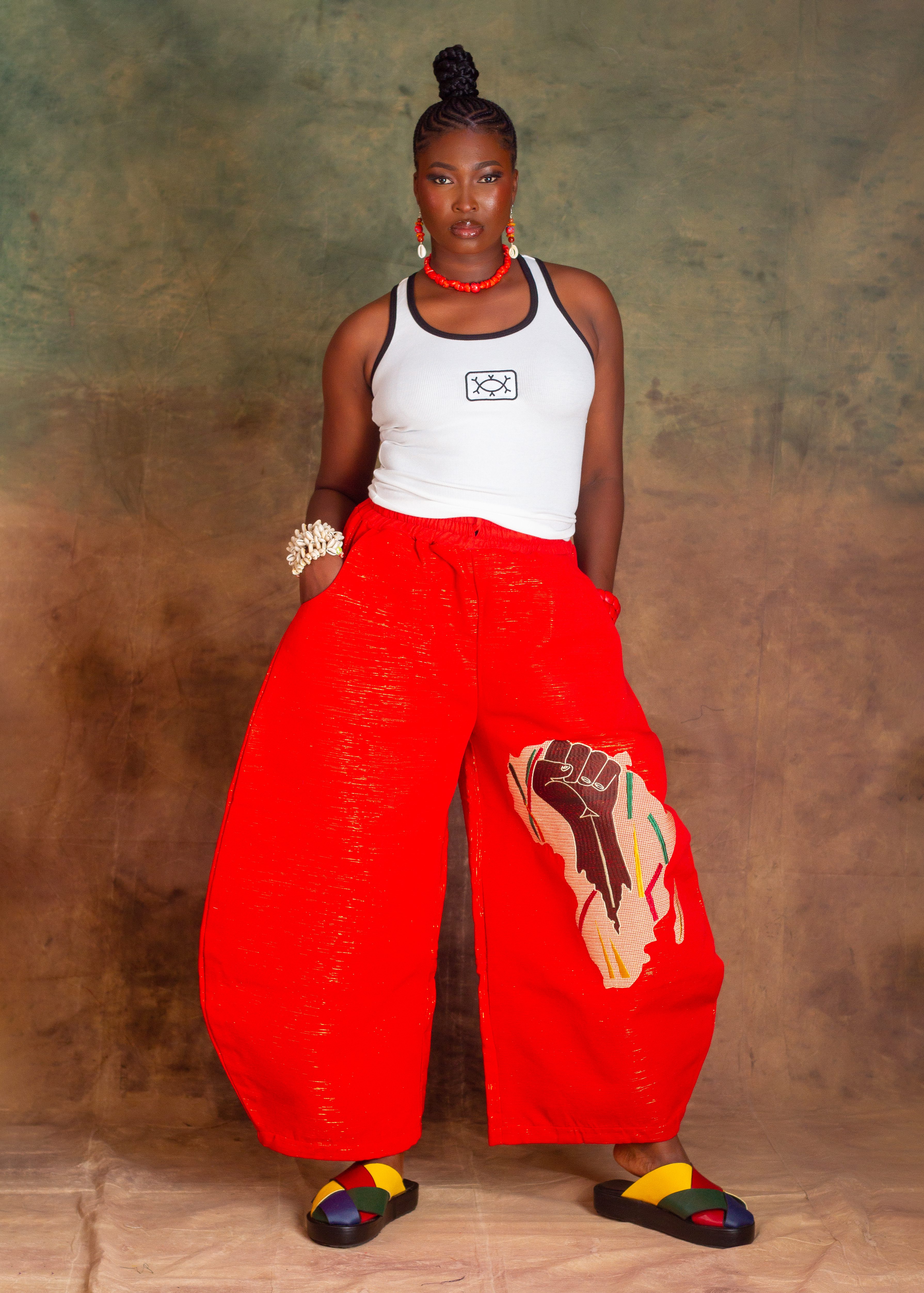 AFRICA RISING BARREL PANTS - Image 2