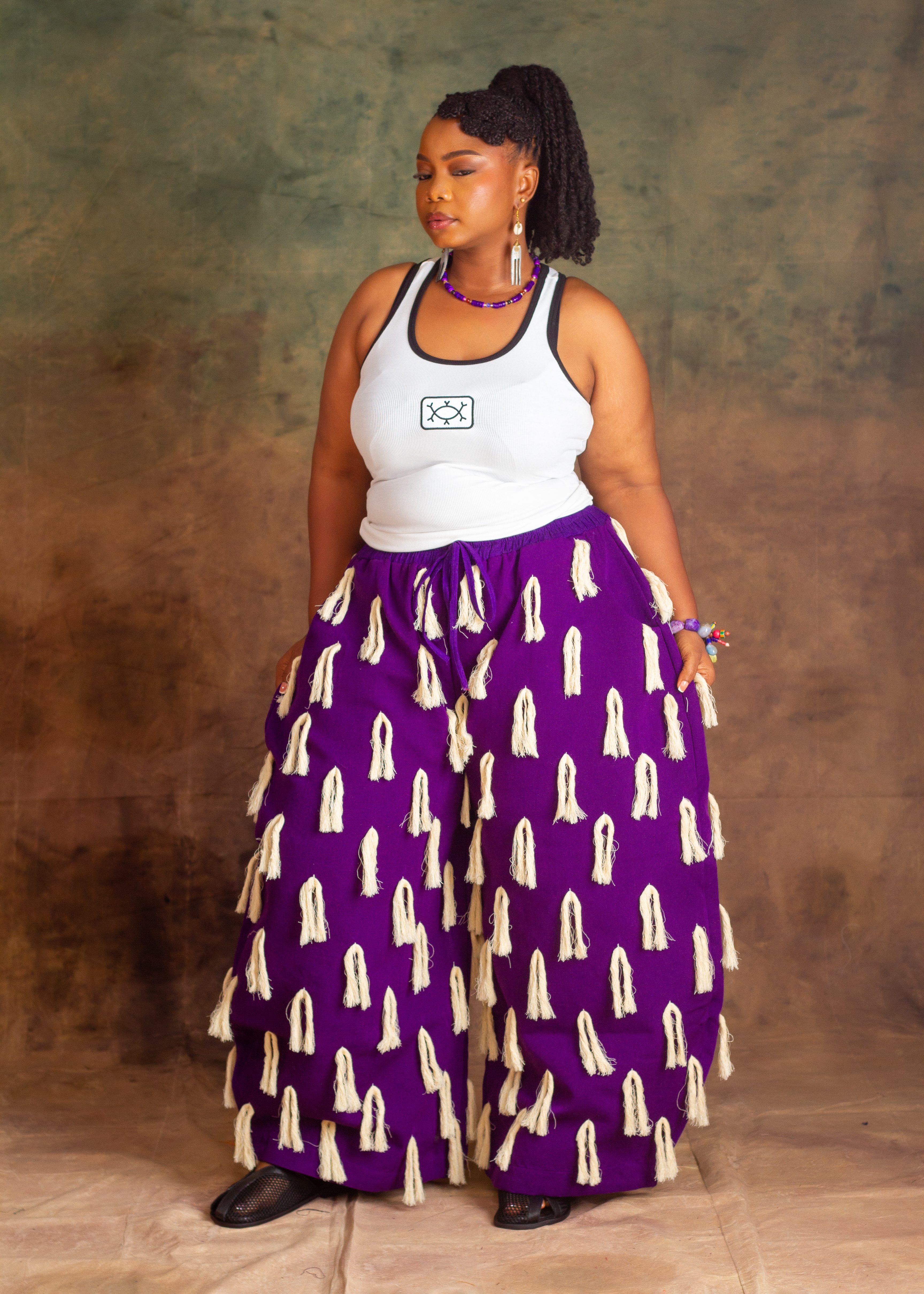 KOKO BARREL PANTS – PURPLE