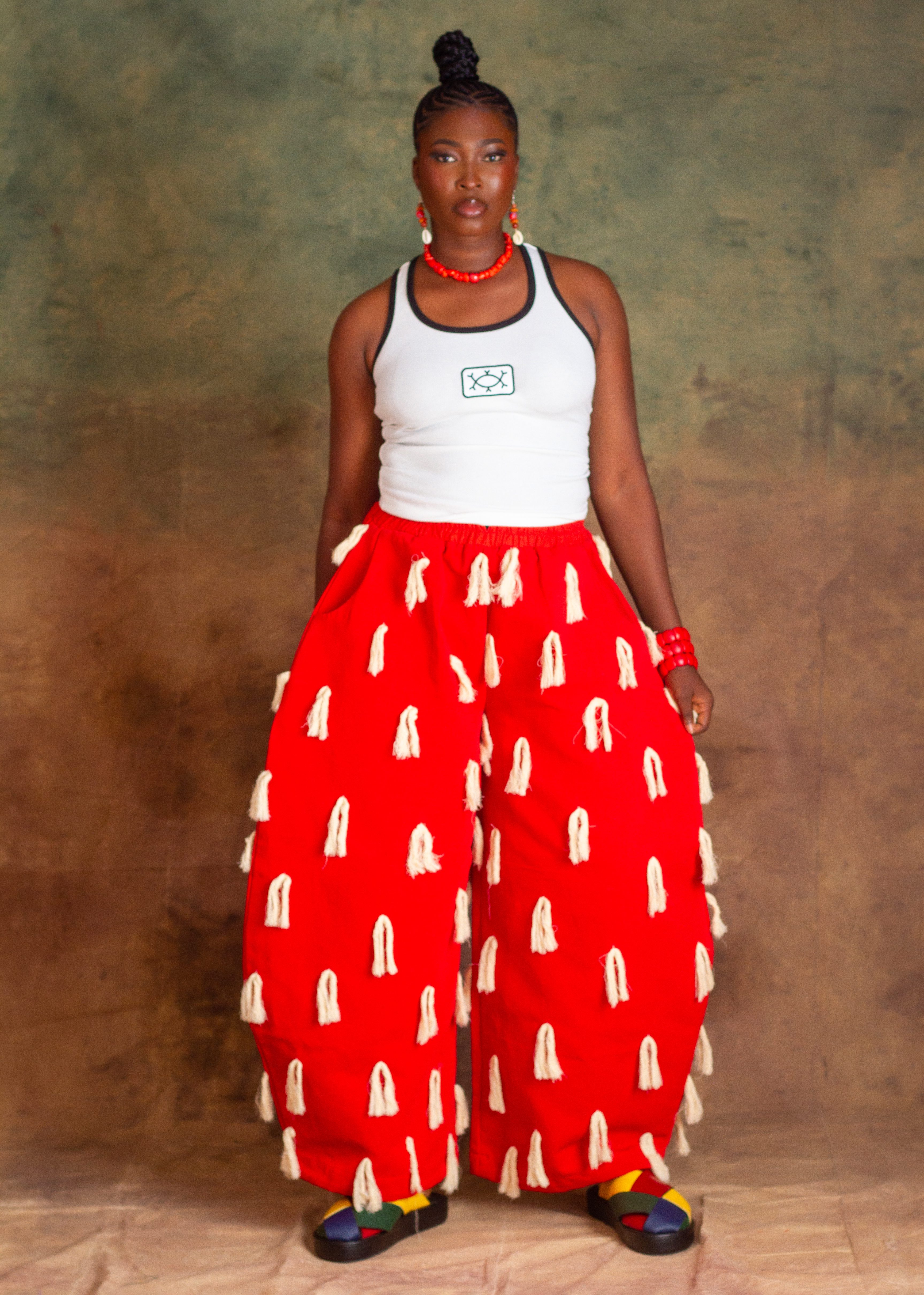 KOKO BARREL PANTS – RED