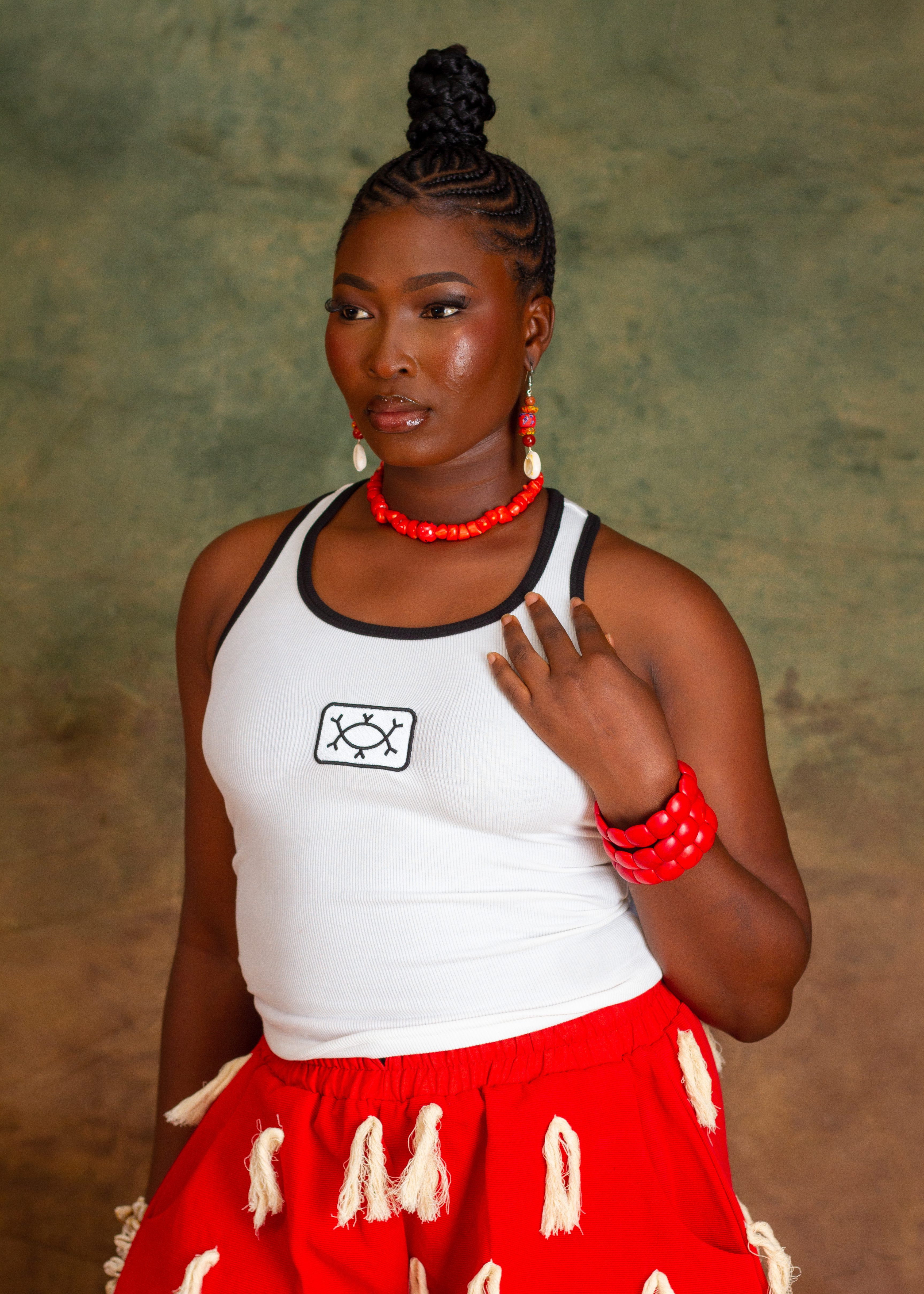 NSIBIDI UNITY TANK - WHITE