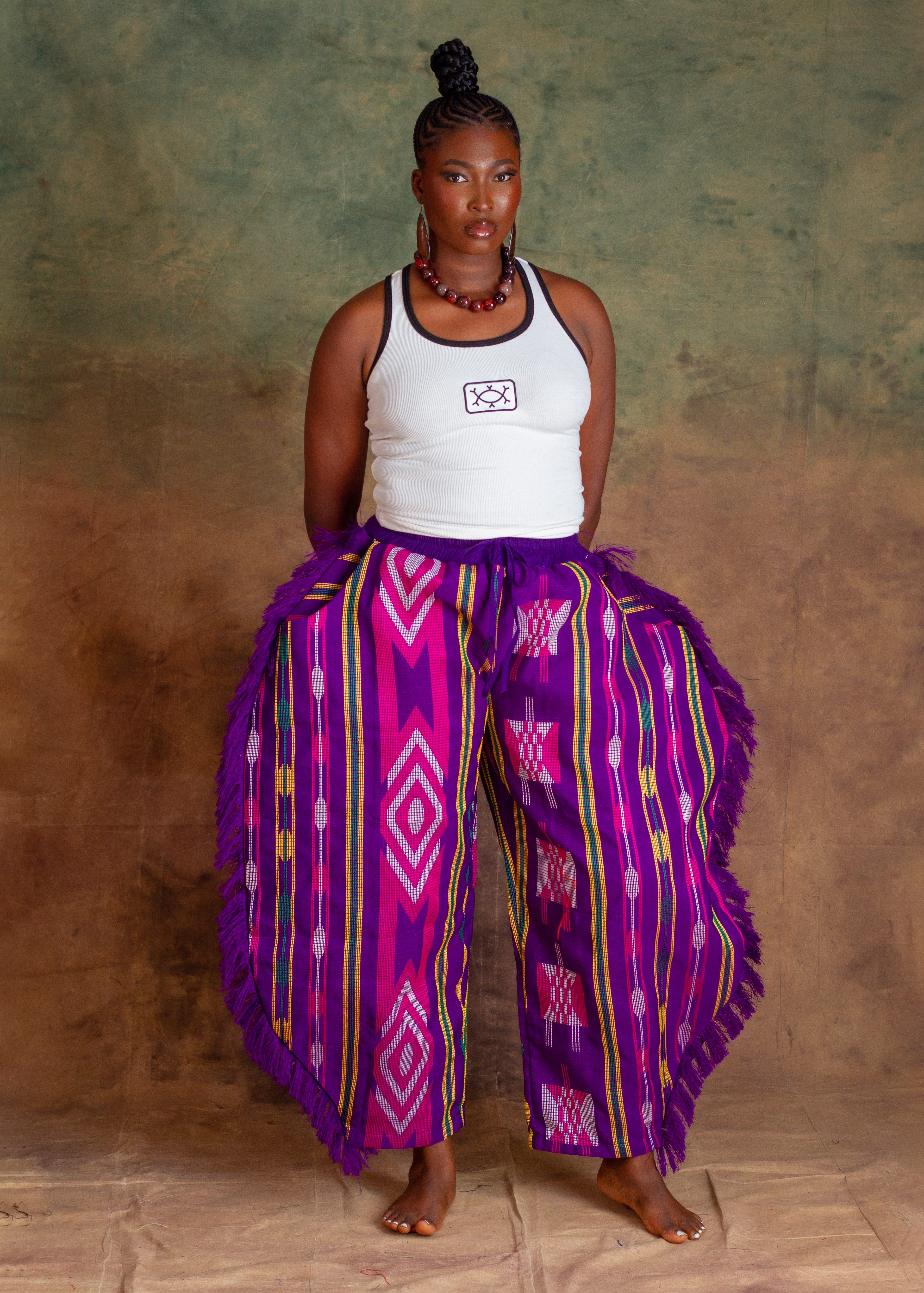 NANYA BARREL PANTS - PURPLE